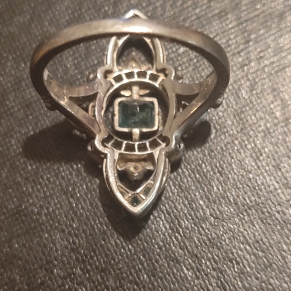 Jade and Diamond ring size 6 - Picture 3 of 7
